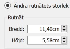 Storleken på rutnät
